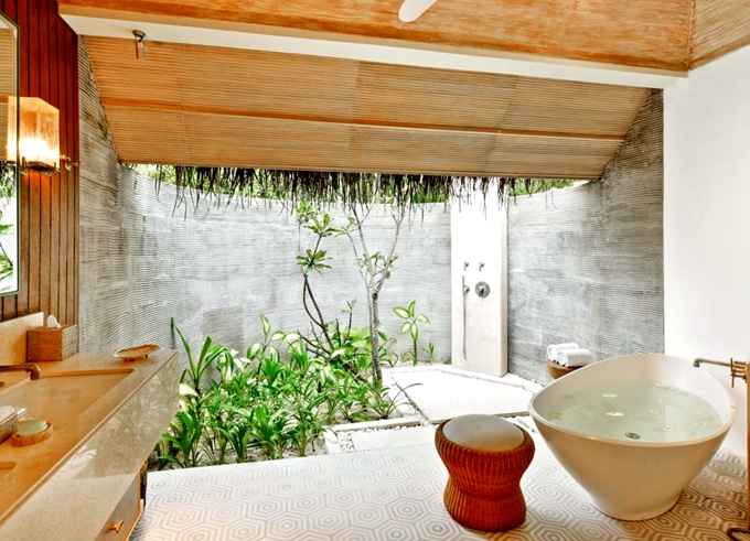 房型内部设施图片参考，如无边泳池与电视及音响， 沙滩别墅-Beach Villa maldievs(肯尼呼拉岛|卡努呼拉 Kanuhura Maldives) 